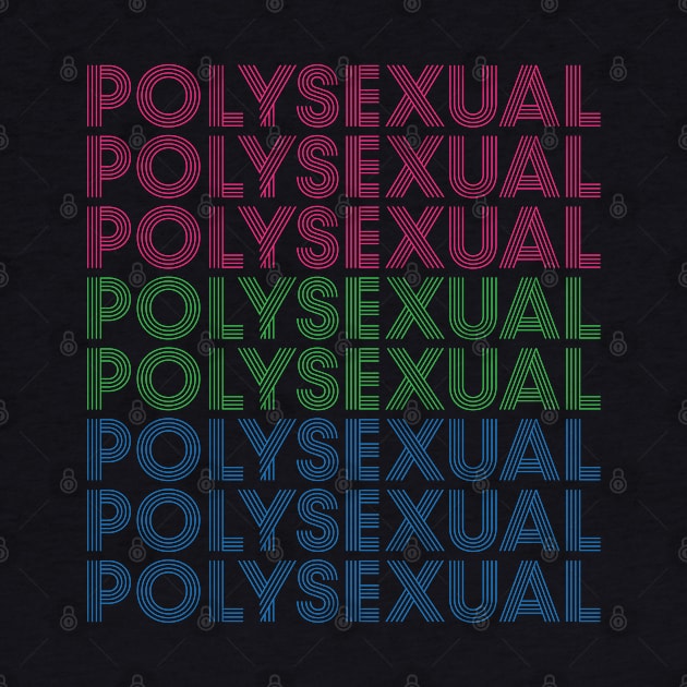 Retro Polysexual Pride by AceOfTrades